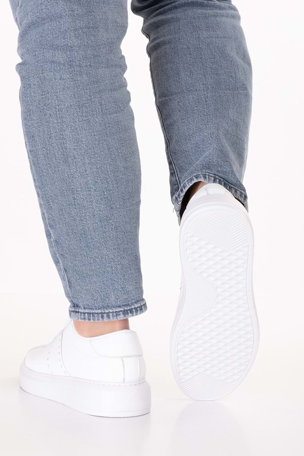 Gondol Içi Dışı Hakiki Deri Günlük Rahat Ayakkabı mals.348 - Beyaz - 42