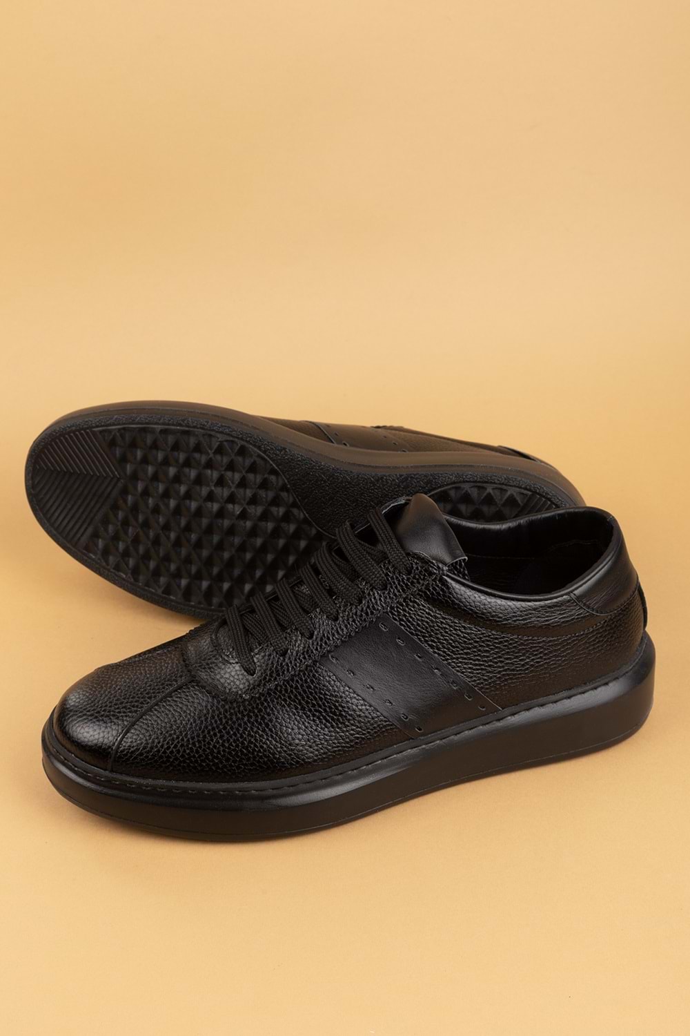 Gondol Içi Dışı Hakiki Deri Günlük Rahat Ayakkabı mals.348 - Siyah - 42