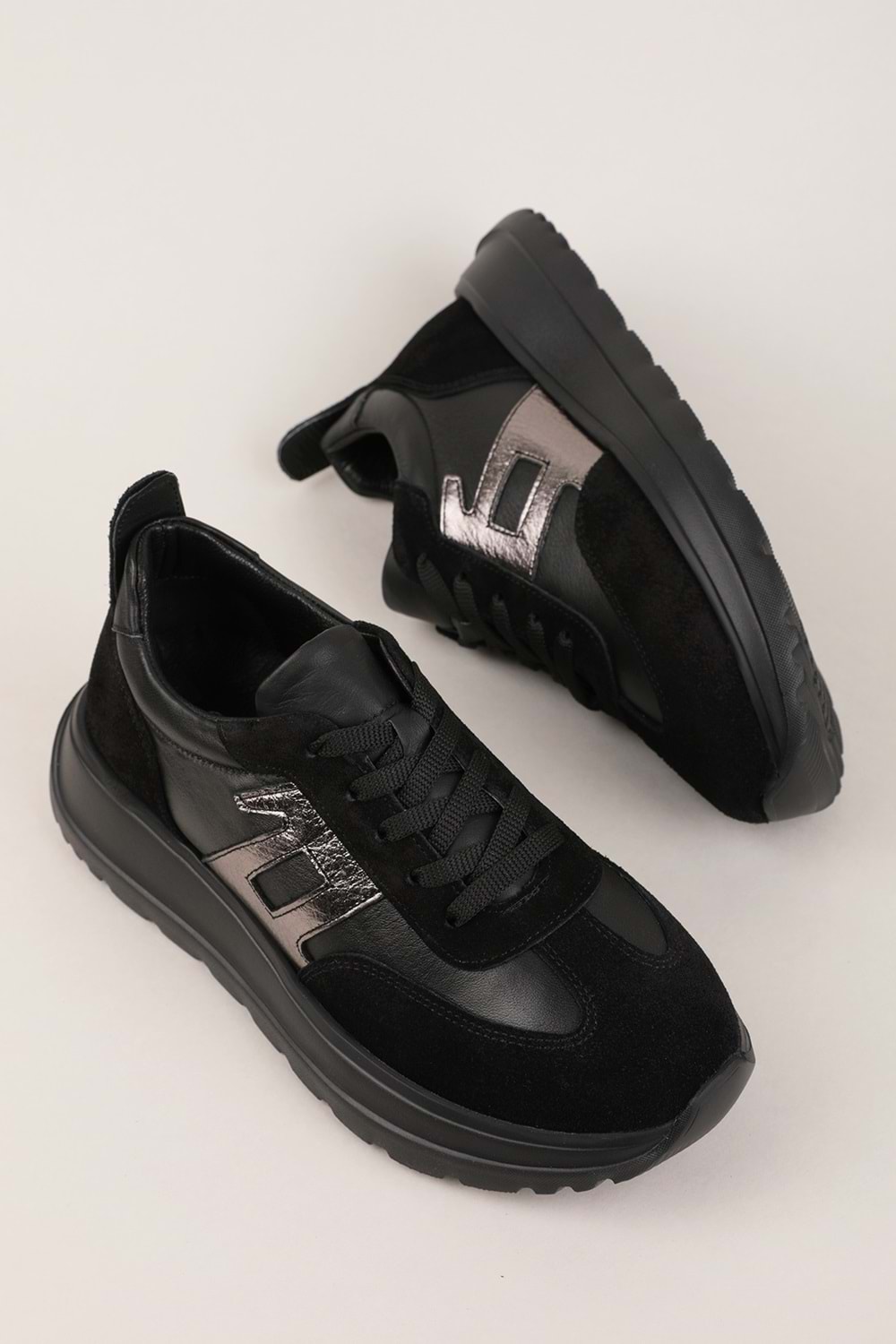 Gondol Içi Dışı Hakiki Deri Anatomik Taban Hafif Spor Ayakkabı ars.549 - Siyah - 36