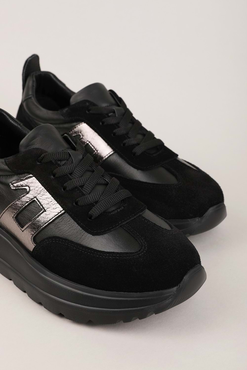 Gondol Içi Dışı Hakiki Deri Anatomik Taban Hafif Spor Ayakkabı ars.549 - Siyah - 36