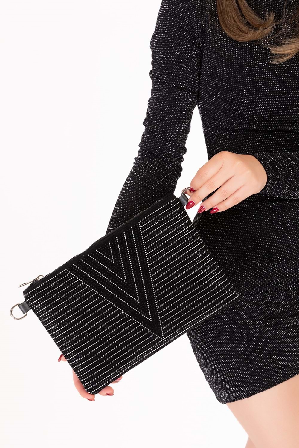 Gondol Kadın Klasik Küçük Portföy Çanta ald.839 - Siyah - TEK EBAT