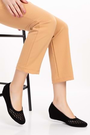 Gondol Transparan Ayrıntılı Ev Ayakkabı Siyah 35 dmr.195