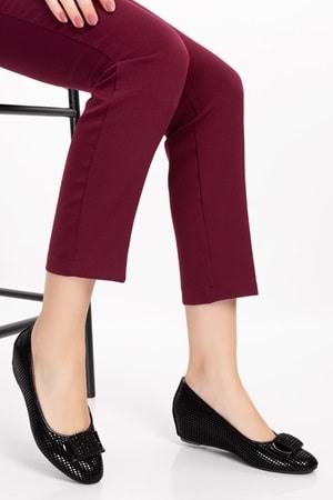 Gondol Ev Ayakkabısı Siyah Yılan 35 dmr.153