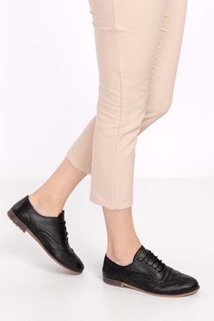 Gondol Hakiki Deri Anatomik Taban Casual Ayakkabı Siyah 38 esfa.109