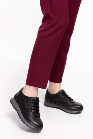 Gondol Içi Dışı Hakiki Deri Anatomik Taban Spor Ayakkabı flf.444 - Black GT - 38