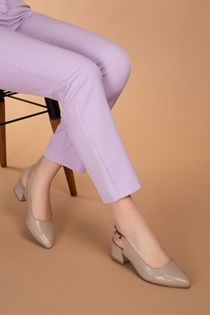 Gondol Kadın Hakiki Deri Topuklu Ayakkabı şhn.789 - Gondol - şhn.789 - Vizon - 36