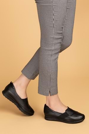 Gondol Kadın Hakiki Deri Anatomik Yumuşak Taban Günlük Ayakkabı pyt.1205 - Siyah - 37