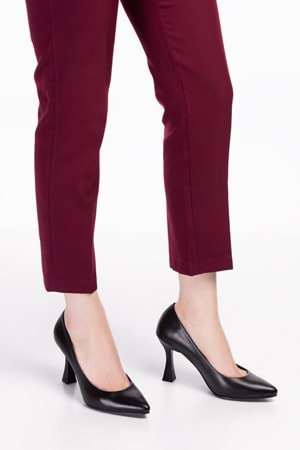 Gondol Kadın Hakiki Deri Stiletto Ayakkabı şhn.861 - Siyah - 37