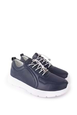 Gondol Içi Dışı Hakiki Deri Faylon Taban Hafif Spor Ayakkabı es.111 - Lacivert - 36