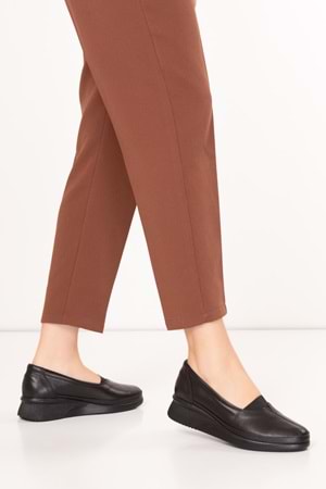 Gondol İçi Dışı Hakiki Deri Yumuşak Dokulu Günlük Ayakkabı ndr.101 - Siyah - 40