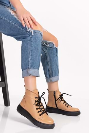 Gondol Içi Dışı Hakiki Deri Anatomik Taban Bot gap.15500 - Nude - 37