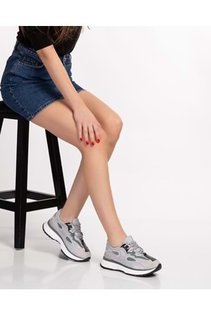 Gondol Sneakers Renkli Günlük Spor Ayakkabı mrs.6633 - Gri - 37