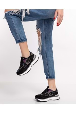 Gondol Sneakers Renkli Günlük Spor Ayakkabı mrs.6633 - Siyah - 35
