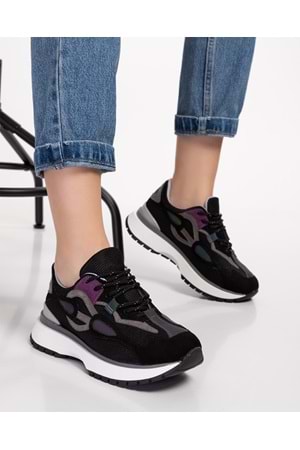 Gondol Sneakers Renkli Günlük Spor Ayakkabı mrs.6633 - Siyah - 35