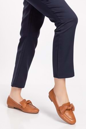 Gondol Hakiki Deri Loafer Ayakkabı esl.108 - Taba - 37