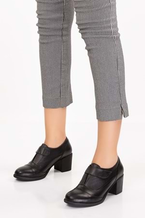 Gondol Kadın Hakiki Deri Rahat Topuklu Ayakkabı anl.7092 - Siyah - 39