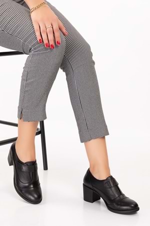 Gondol Kadın Hakiki Deri Rahat Topuklu Ayakkabı anl.7092 - Siyah - 39