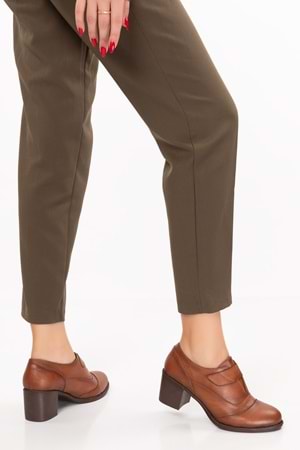 Gondol Kadın Hakiki Deri Rahat Topuklu Ayakkabı anl.7092 - Taba - 40