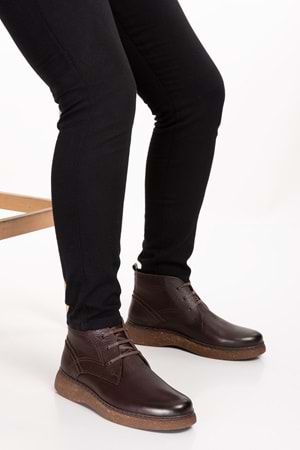 Gondol Erkek Hakiki Deri Günlük Bot src.706 - Kahverengi - 40