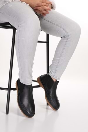 Gondol Erkek Hakiki Deri Günlük Bot src.346 - Siyah - 40