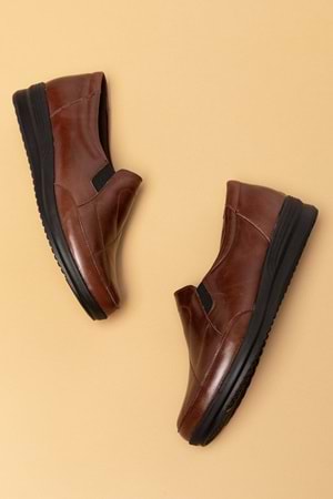 Gondol Kadın Hakiki Deri Anatomik Yumuşak Taban Günlük Ayakkabı pyt.1213 - Kahverengi - 41