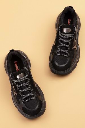 Gondol Sneakers Renkli Günlük Spor Ayakkabı mrs.60115 - Siyah - 39