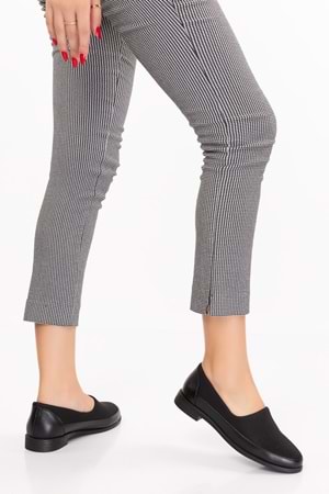 Gondol Hakiki Deri Üzeri Strecli Günlük Ayakkabı vdt.190 - Siyah - 37