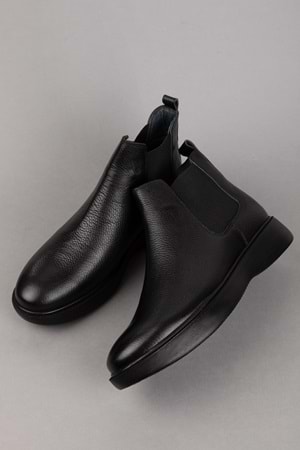 Gondol Erkek Hakiki Deri Günlük Bot src.704 - Siyah - 40