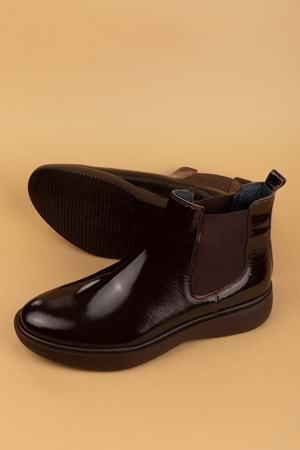 Gondol Erkek Hakiki Deri Günlük Bot src.704 - Kahve Rugan - 43