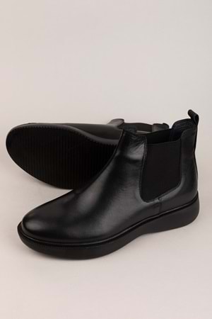 Gondol Erkek Hakiki Deri Günlük Bot src.704 - Siyah Cilt - 39