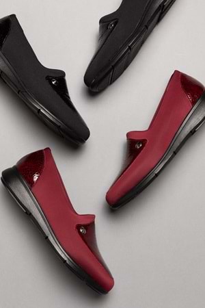 Gondol Hakiki Deri Yanları Strecli Günlük Ayakkabı vdt.195 - Siyah - 36