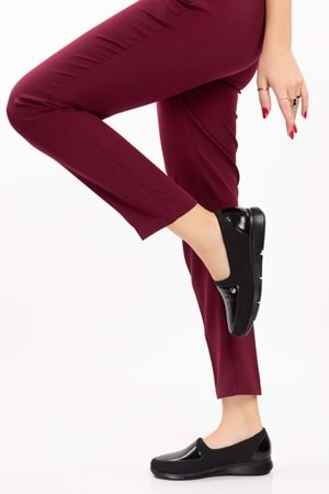 Gondol Hakiki Deri Yanları Strecli Günlük Ayakkabı vdt.195 - Siyah - 36