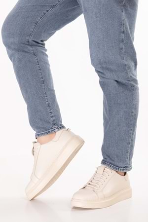 Gondol Içi Dışı Hakiki Deri Günlük Rahat Ayakkabı mals.352 - Bej - 42