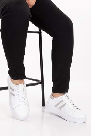 Gondol Içi Dışı Hakiki Deri Günlük Rahat Ayakkabı mals.353 - Gri - 43