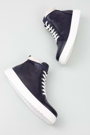 Gondol Içi Dışı Hakiki Deri Kürk Detaylı Günlük Spor Bot gnd.2023 - Lacivert - 41