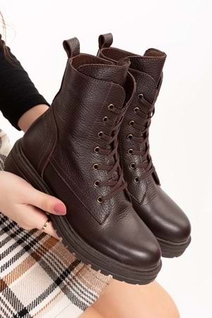 Gondol Hakiki Deri Rahat Günlük Postal Bot anl.2716 - Kahverengi - 36