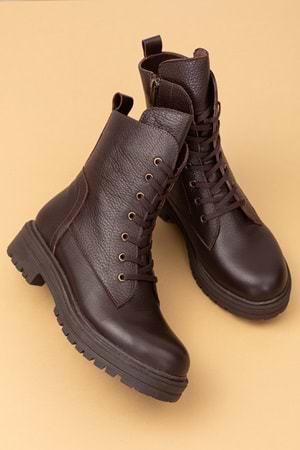 Gondol Hakiki Deri Rahat Günlük Postal Bot anl.2716 - Kahverengi - 36