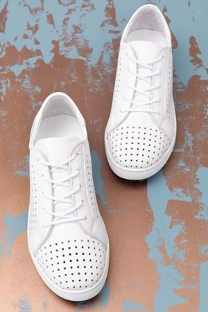 Gondol Kadın Hakiki Deri Günlük Rahat Ayakkabı gnd.108 - Beyaz - 40