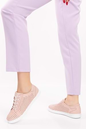 Gondol Kadın Hakiki Deri Günlük Rahat Ayakkabı gnd.108 - Pudra - 36