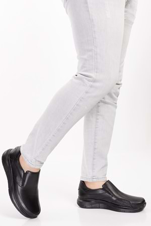 Gondol Erkek Hakiki Deri Kemik Çıkıntısına Özel Rahat Ayakkabı af.1920 - Siyah - 40