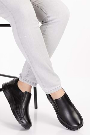 Gondol Erkek Hakiki Deri Kemik Çıkıntısına Özel Rahat Ayakkabı af.1920 - Siyah - 40