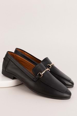 Gondol Hakiki Deri Kadın Babet tzr.23101 - Siyah - 36