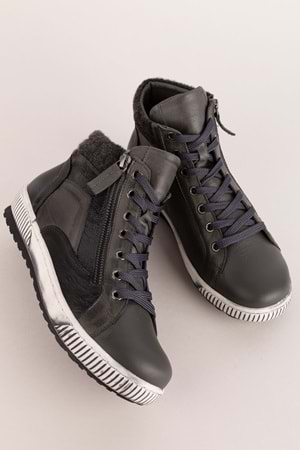 Gondol Içi Dışı Hakiki Deri Günlük Bot tzr.24050 - Antrasit - 40