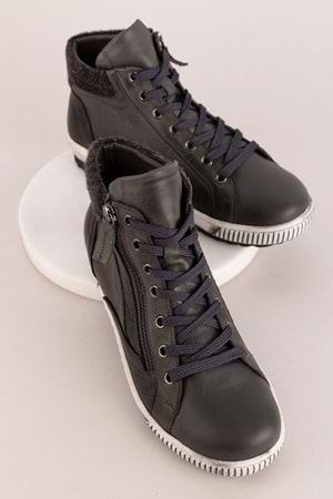 Gondol Içi Dışı Hakiki Deri Günlük Bot tzr.24050 - Antrasit - 40