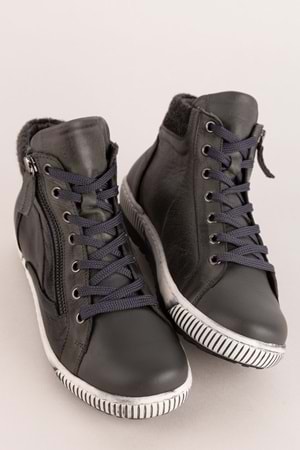 Gondol Içi Dışı Hakiki Deri Günlük Bot tzr.24050 - Antrasit - 40