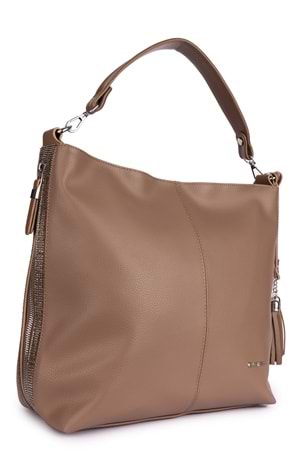 Gondol Kadın Günlük El Ve Omuz Çantası gp.1304-2 - Vizon