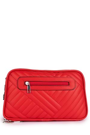 Gondol Kadın Günlük Çapraz Omuz Çantası gp.1327 - Kırmızı Kapitone