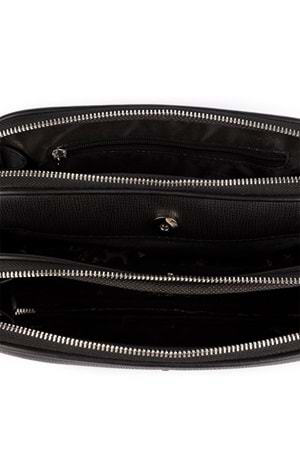 Gondol Kadın Günlük Çapraz Omuz Çantası gp.1327 - Siyah Cilt