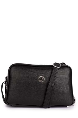 Gondol Kadın Günlük Çapraz Omuz Çantası gp.1327 - Siyah Flötr