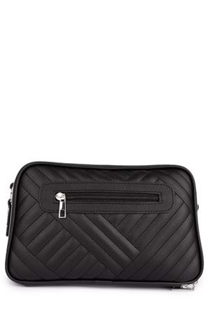 Gondol Kadın Günlük Çapraz Omuz Çantası gp.1327 - Siyah Kapitone